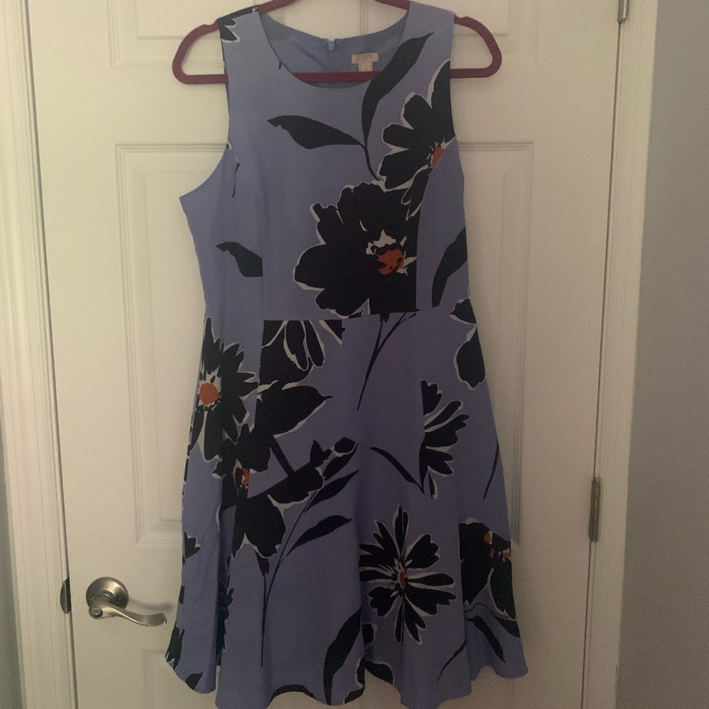 J. Crew Flower Flounce Dress